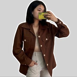 VINTAGE 70s brown blazer